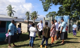 The training in Fiji focussed on safe water access