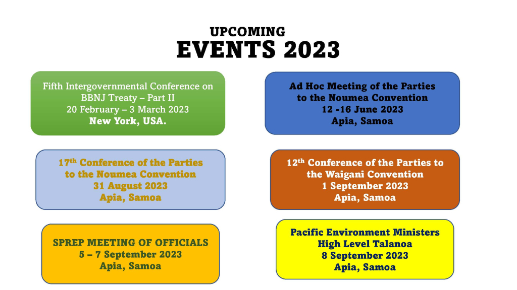 Events Calendar 2023