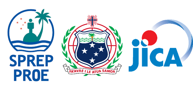 logos of SPREP, Government of Samoa and JICA