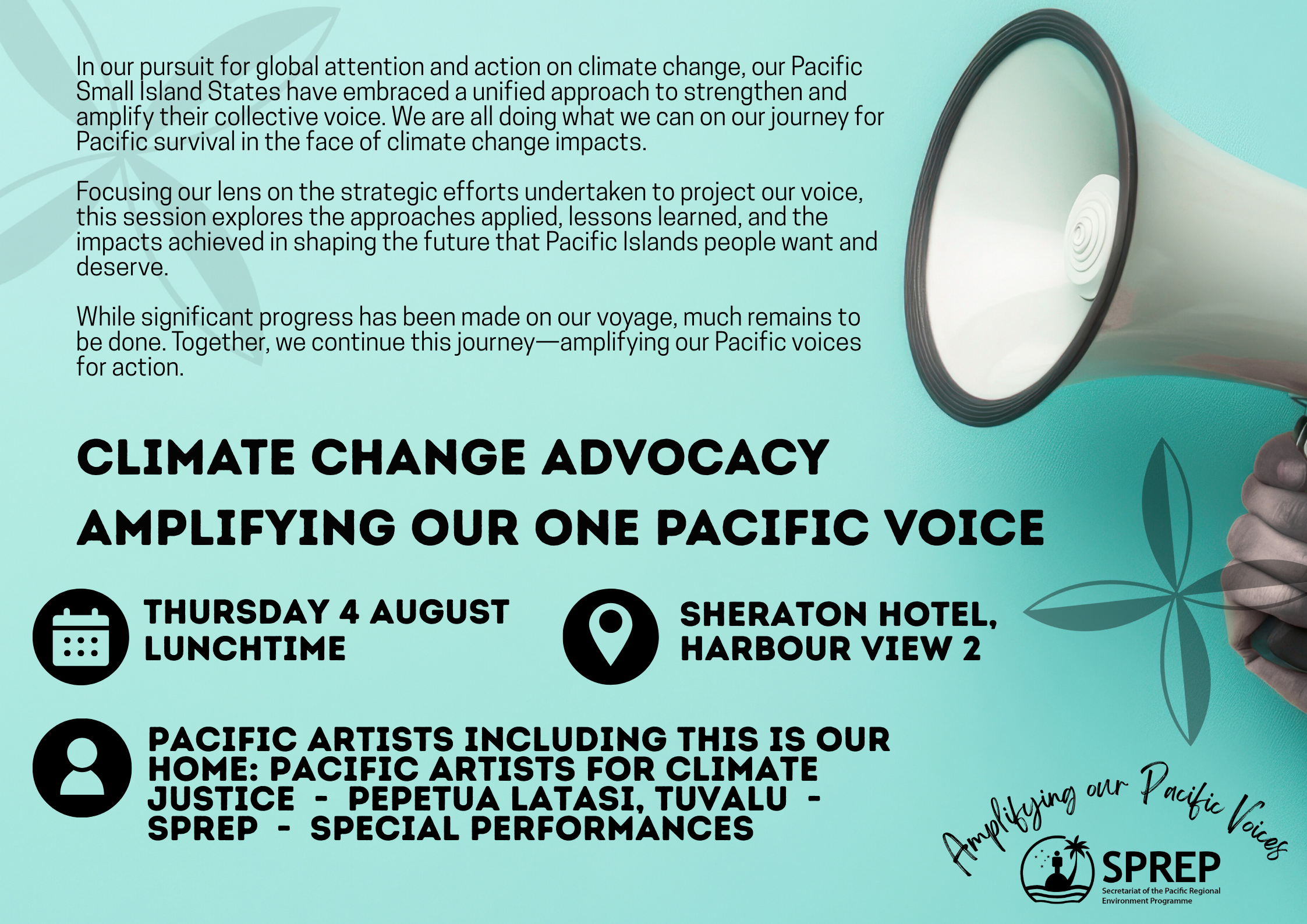 One pacific voice flyer