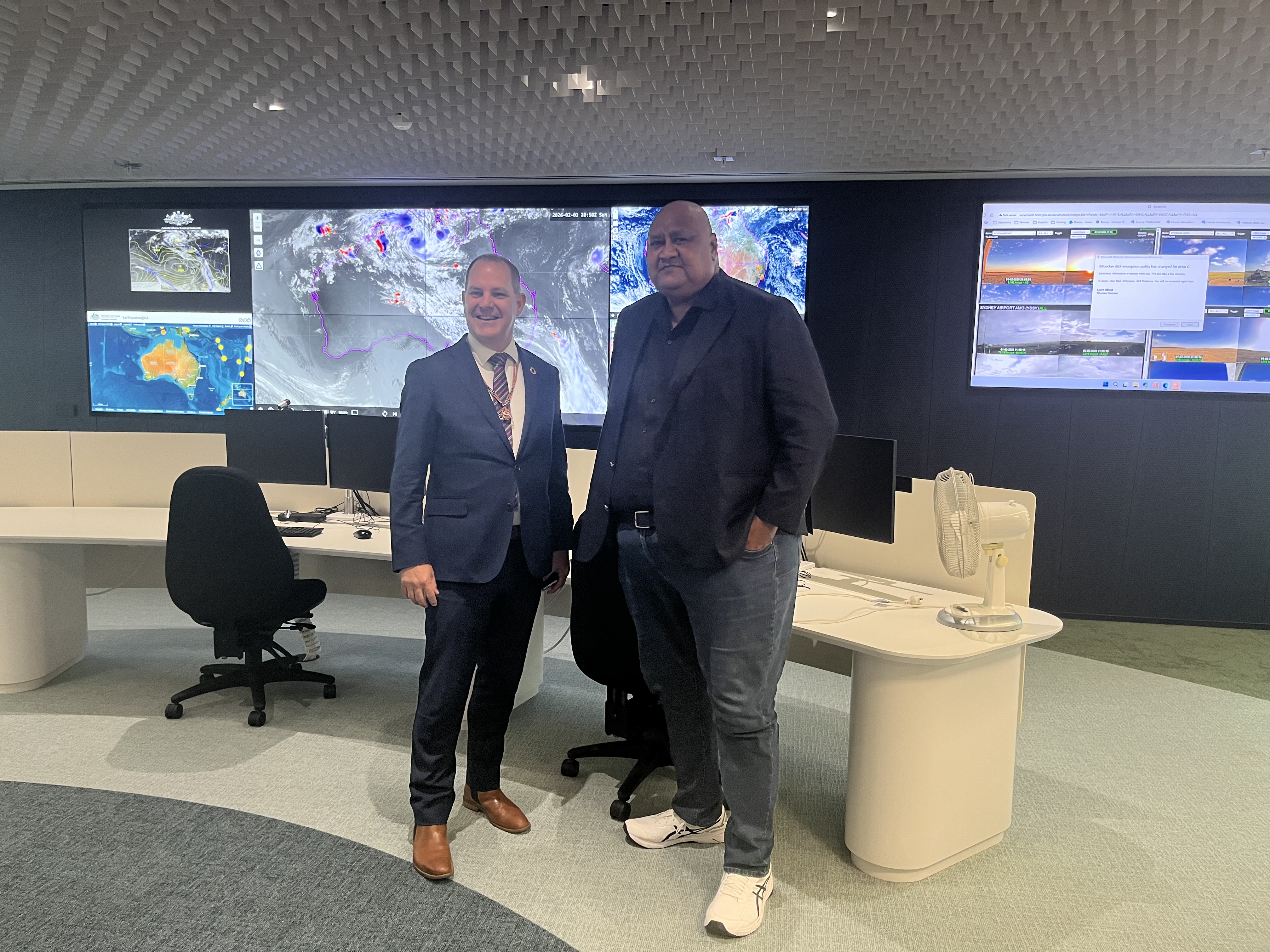 Dr. Stuart Minchin and Mr. Sefanaia Nawadra