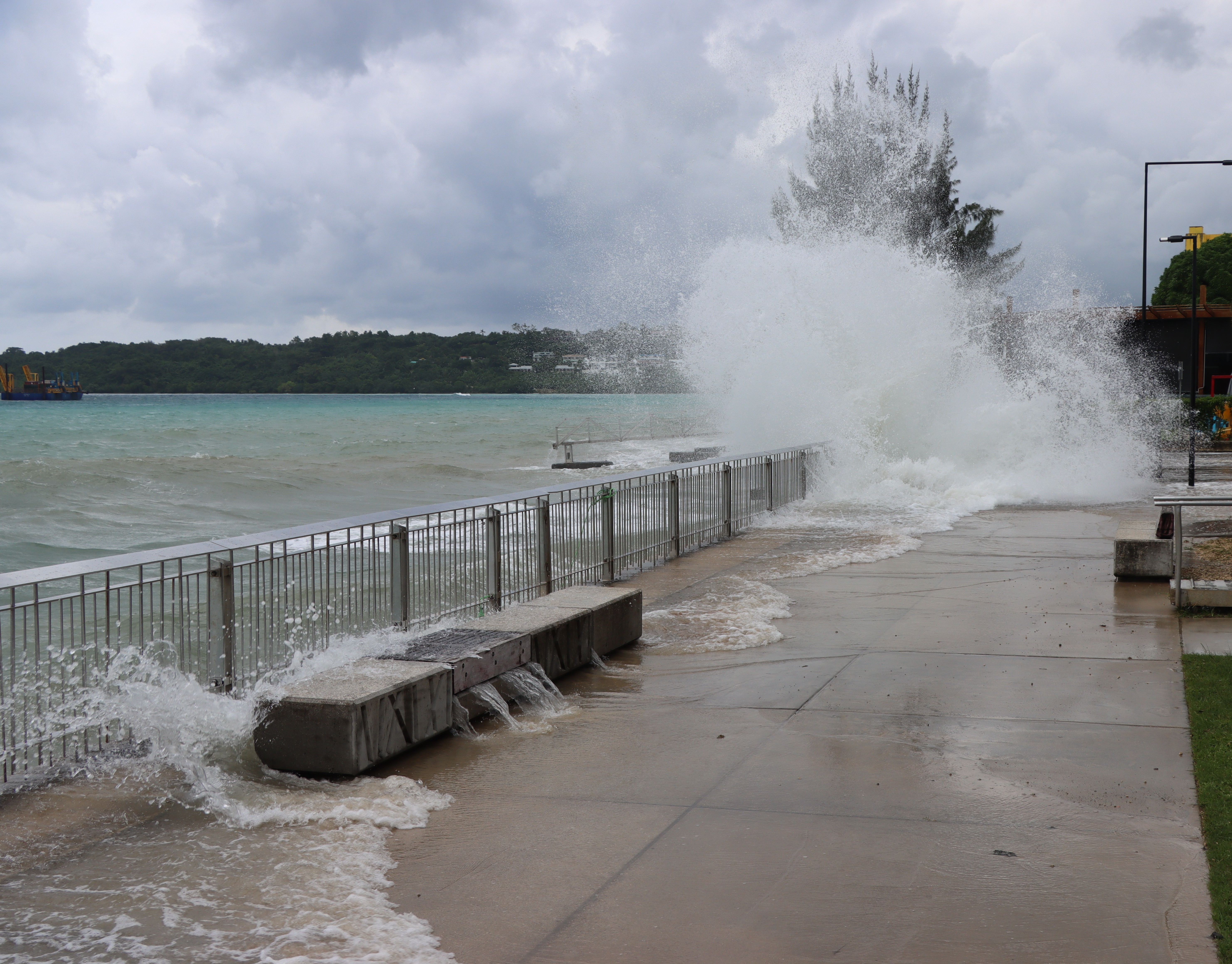 A cyclone approaching Vanuatu