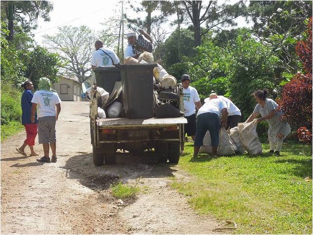 Community garbage collection system Vavau Tonga