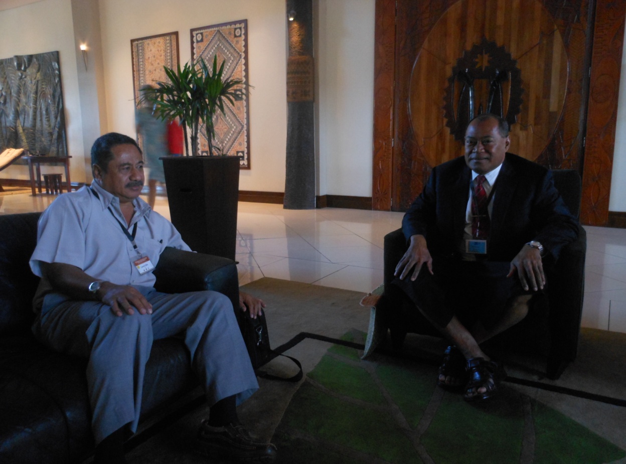 Tonga strongly represented at the Pacific Joint meeting on cc and drm
