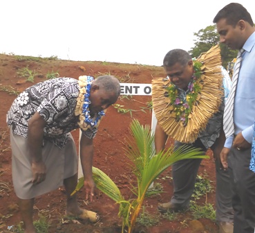 fiji minister tree plant labasa landfill web