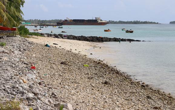 Tuvalu beach front