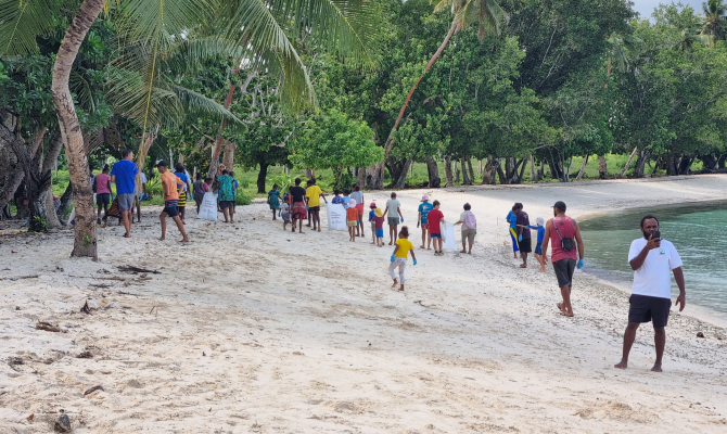 The clean up in Vanuatu