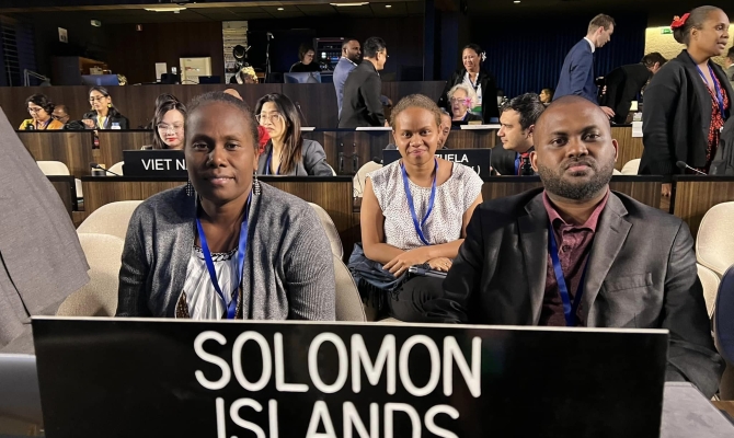Solomon Island Delegation at INC2 