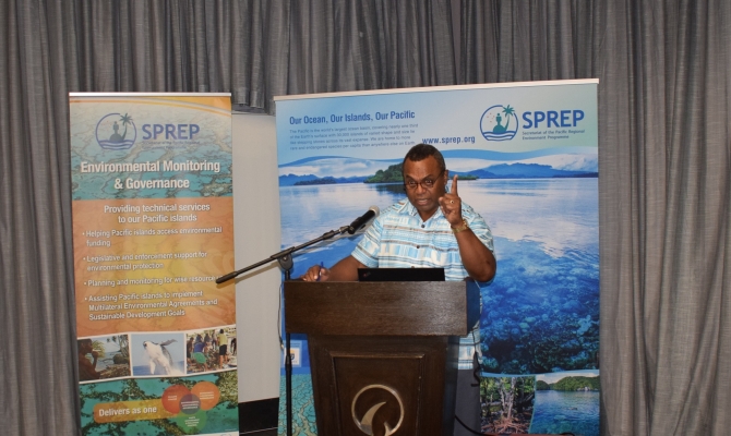 Mr Jope Davetanivalu. Environmental Planning Adviser at SPREP