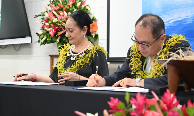 SPREP-KMI MOU signing