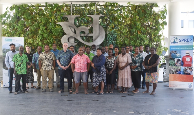Group picture at Honiara inception for PEBACC+