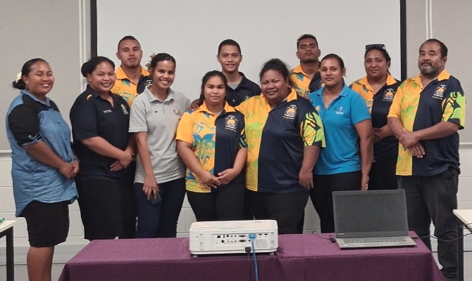 Nauru practitioners who attended the training.