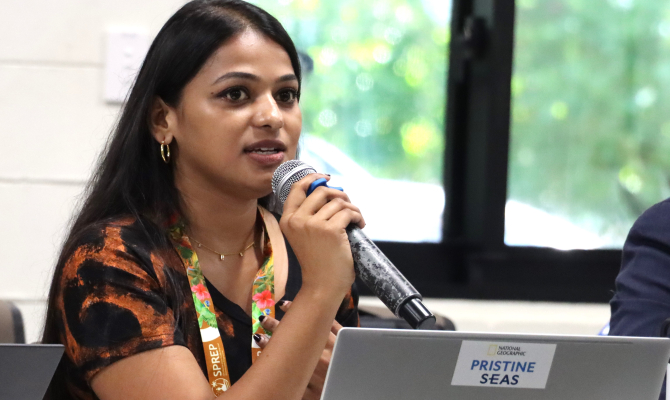 Fiji delegation take the floor