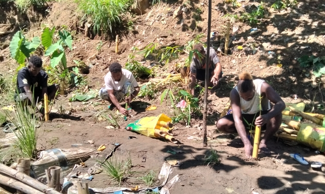Planting on the Mataniko River 