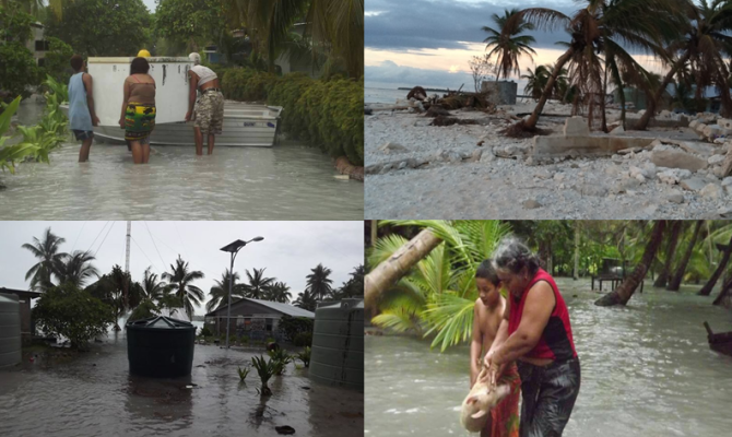 Photos of Cyclone Pam in Tuvalu in 2015