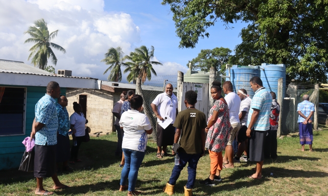 The training in Fiji focussed on safe water access