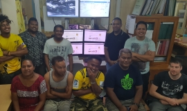 Tuvalu Met Services staff
