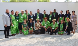Group picture - Kiribati youth delegation