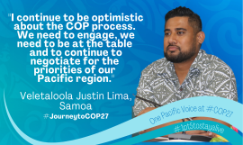 Justin Samoa COP27