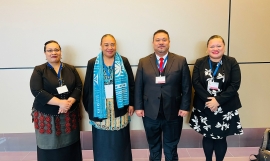 The Tongan delegation at INC-4. 