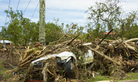Devastation caused by Tropical Cyclone Evan in Samoa in 2012.  Photo: S.Chape