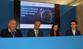 FAO side event 'Climate is changing - shouldn't our food systems change too?' panel