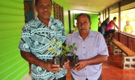 Replanting and land rehabilitation training for farmers in Dreketi, Fiji