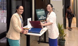 Librarians at the SPREP Library