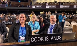The Cook Island delegation at INC-2 in Paris.