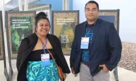The Niue delegation at the INC1.