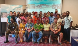 Vanuatu stakeholders benefitting from a pilot training on disaster waste management