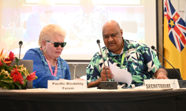 The Pacific Disability signing