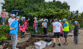 Marine litter work in Samoa