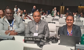 The Solomon Islands delegation 