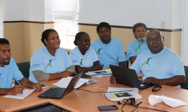 Solomon Islands government representatives at the Inform SoE & NEMS consultations