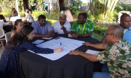 Mitigation hierarchy group breakout discussion, Nadi, Fiji