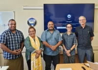 The SPREP delegation with Bryan Star of Nauru 