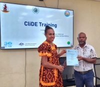The CliDE training in Vanuatu.