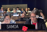 Fiasoso Siaosi of Samoa speaks at INC-2 
