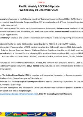Pacific Weekly ACCESS-S Update 10-12-2025