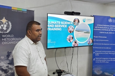 Kiribati Meteorological Services Director, Mr Ueneta Toorua