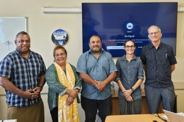 The SPREP delegation with Bryan Star of Nauru 