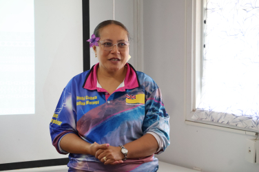 Niue training Rossy Mitiepo
