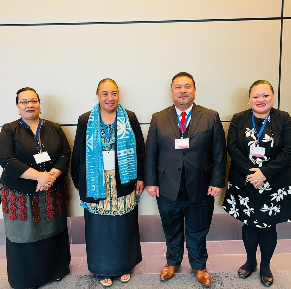 The Tongan delegation at INC-4. 