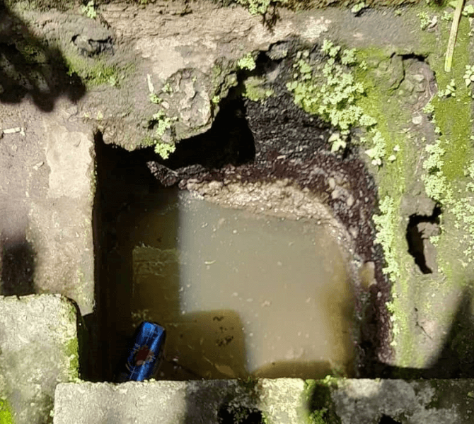 Contaminated bore hole in Laone village, North Pentecost.   Image Credit: SPREP/N.Kuautonga