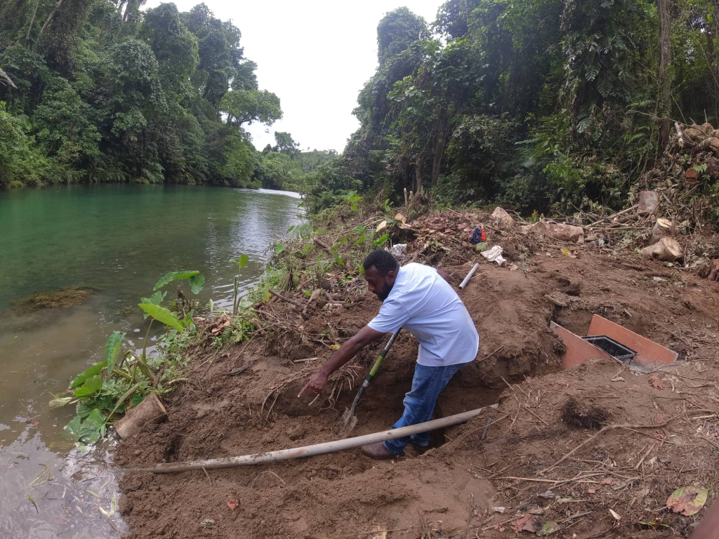 The work being done in Vanuatu.