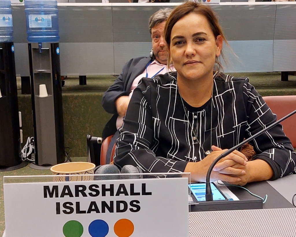 A Pacific delegate at the BRS COP