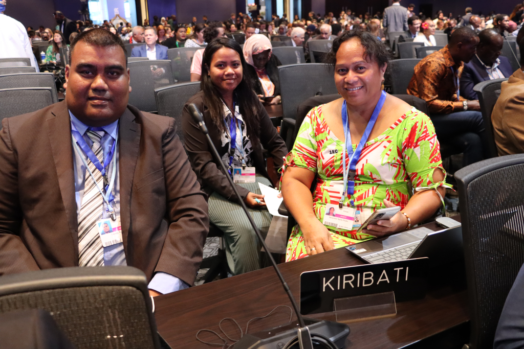 Pacific participants at the meeting.