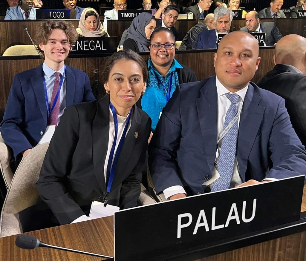 The Palau delegation at INC-2 