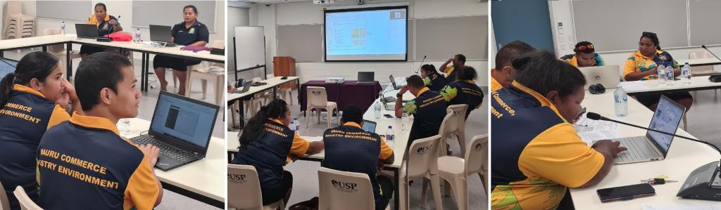 Officials from Nauru who took part eager to learn